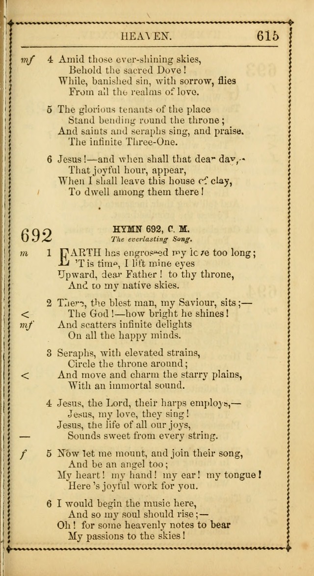 Church Psalmist: or Psalms and Hymns Designed for the Public, Social, and  Private Use of Evangelical Christians ... with Supplement.  53rd ed. page 618