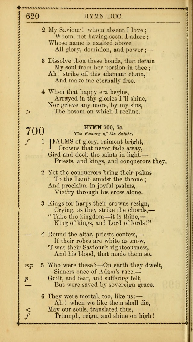 Church Psalmist: or Psalms and Hymns Designed for the Public, Social, and  Private Use of Evangelical Christians ... with Supplement.  53rd ed. page 623