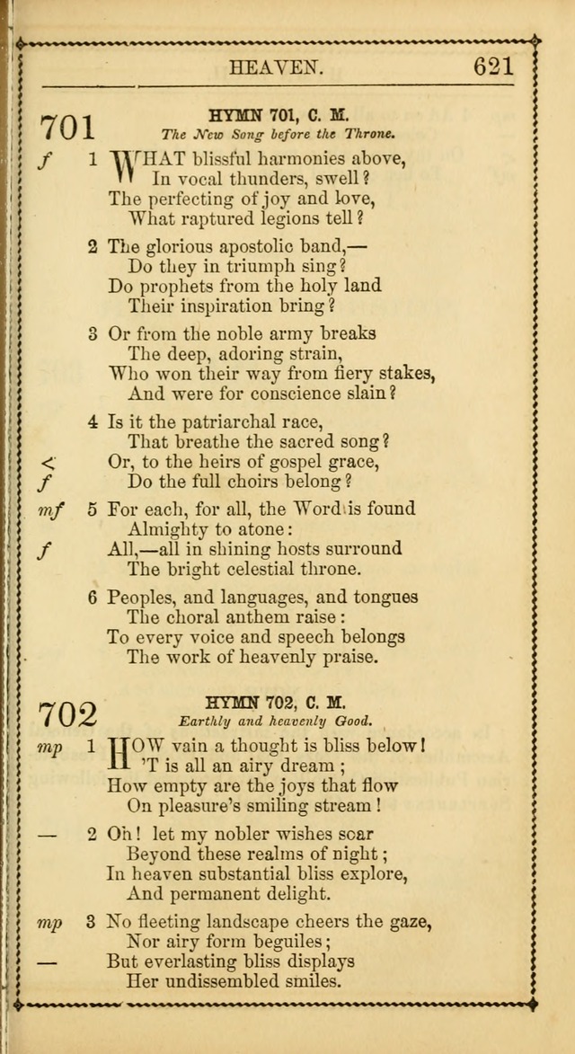 Church Psalmist: or Psalms and Hymns Designed for the Public, Social, and  Private Use of Evangelical Christians ... with Supplement.  53rd ed. page 624