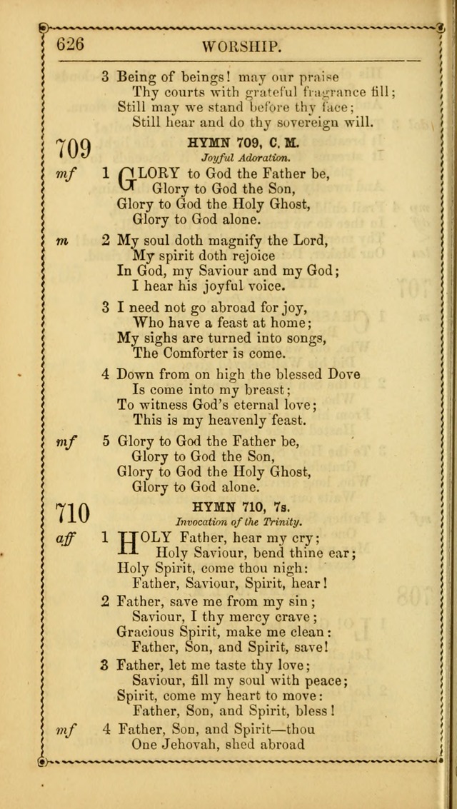 Church Psalmist: or Psalms and Hymns Designed for the Public, Social, and  Private Use of Evangelical Christians ... with Supplement.  53rd ed. page 629