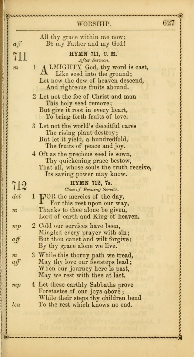 Church Psalmist: or Psalms and Hymns Designed for the Public, Social, and  Private Use of Evangelical Christians ... with Supplement.  53rd ed. page 630