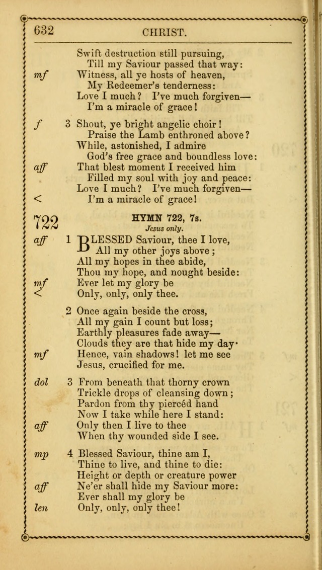 Church Psalmist: or Psalms and Hymns Designed for the Public, Social, and  Private Use of Evangelical Christians ... with Supplement.  53rd ed. page 635