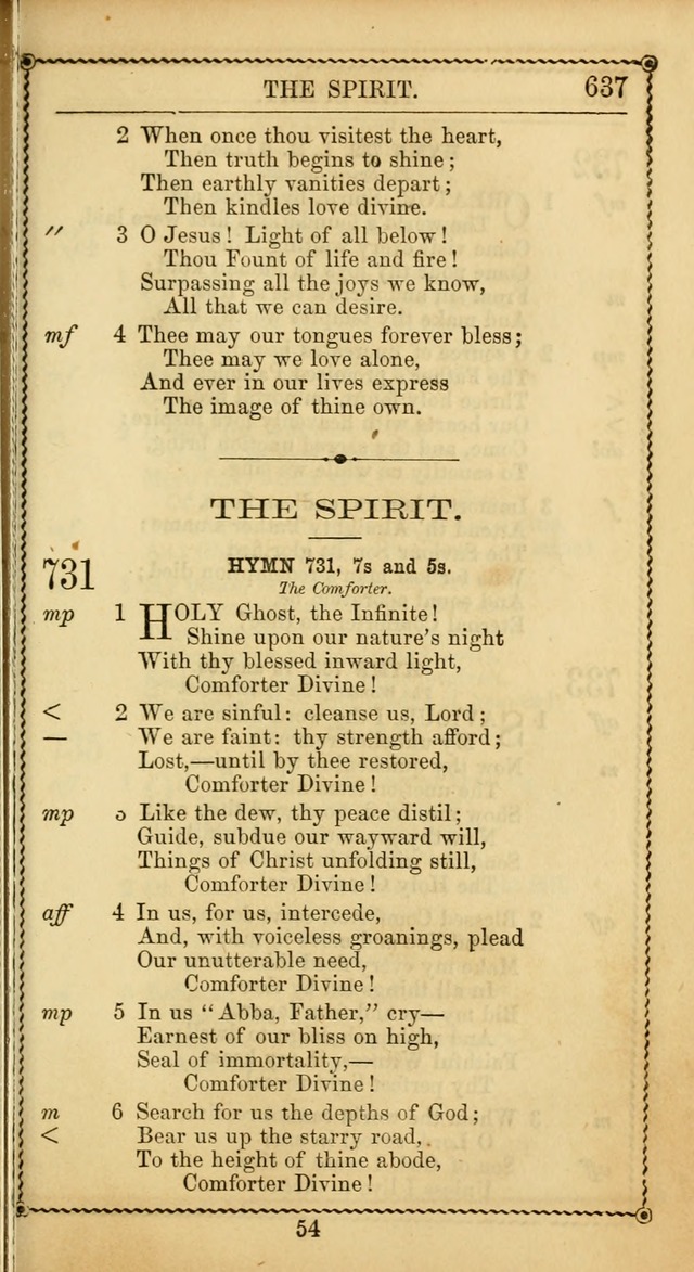 Church Psalmist: or Psalms and Hymns Designed for the Public, Social, and  Private Use of Evangelical Christians ... with Supplement.  53rd ed. page 640