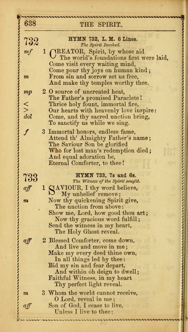 Church Psalmist: or Psalms and Hymns Designed for the Public, Social, and  Private Use of Evangelical Christians ... with Supplement.  53rd ed. page 641