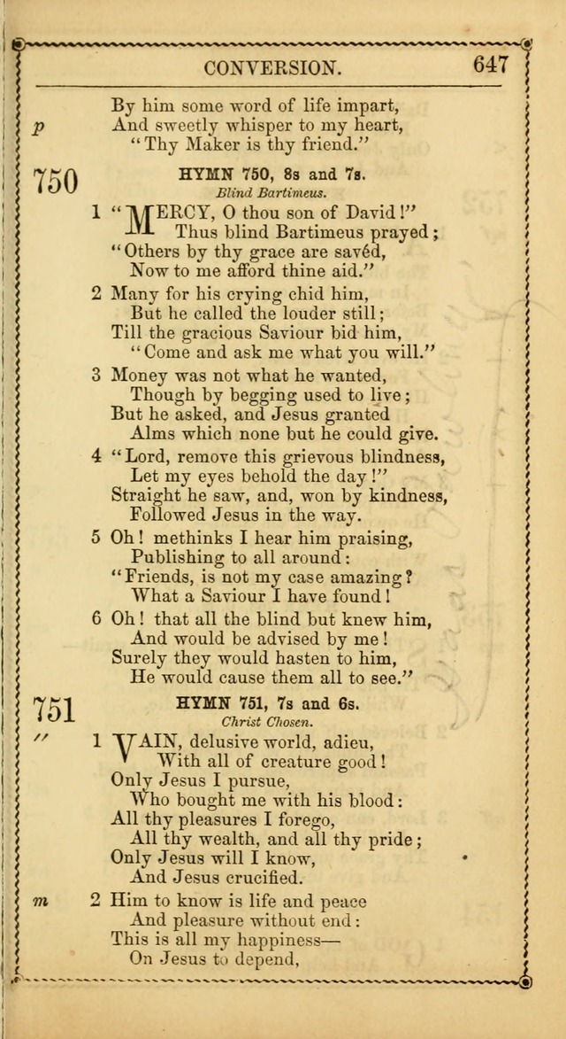 Church Psalmist: or Psalms and Hymns Designed for the Public, Social, and  Private Use of Evangelical Christians ... with Supplement.  53rd ed. page 650