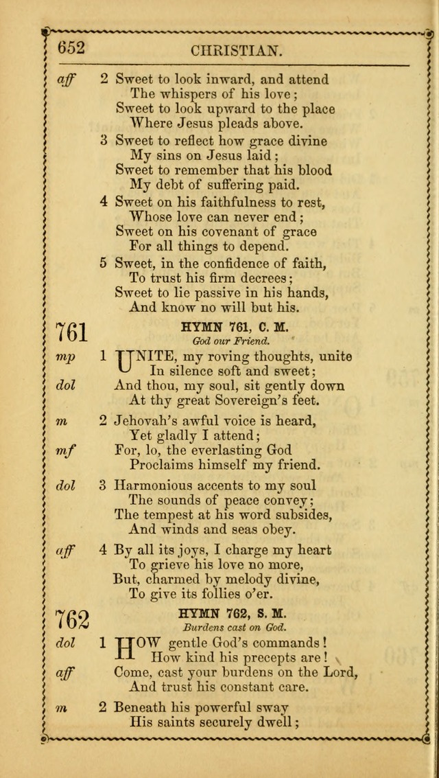 Church Psalmist: or Psalms and Hymns Designed for the Public, Social, and  Private Use of Evangelical Christians ... with Supplement.  53rd ed. page 655