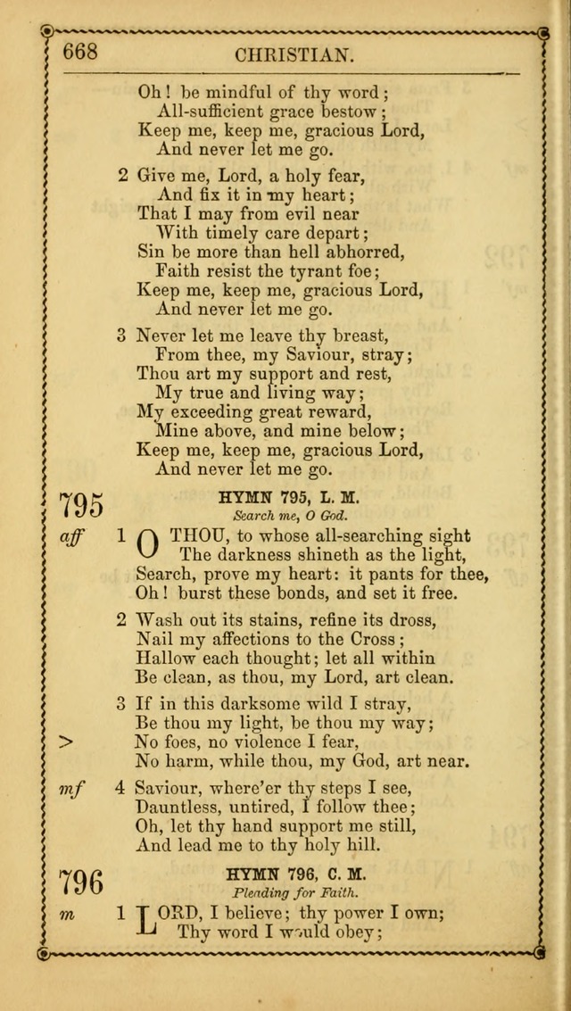 Church Psalmist: or Psalms and Hymns Designed for the Public, Social, and  Private Use of Evangelical Christians ... with Supplement.  53rd ed. page 671