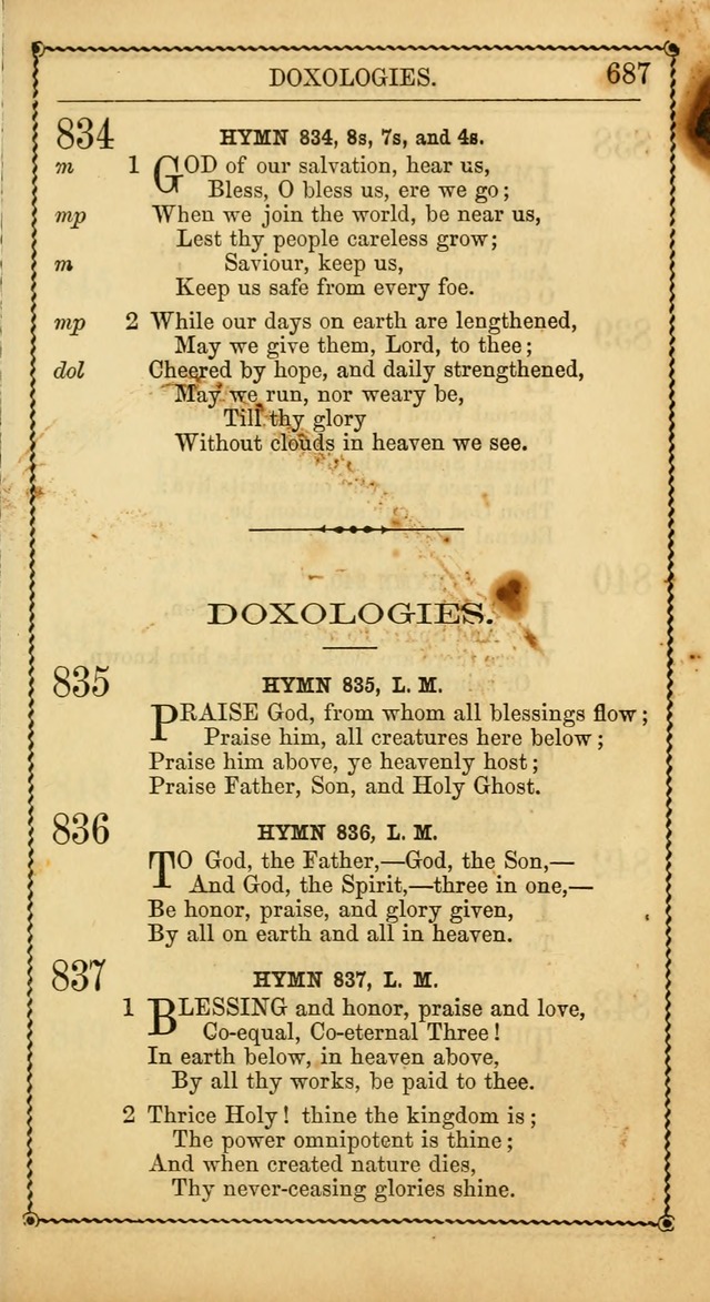 Church Psalmist: or Psalms and Hymns Designed for the Public, Social, and  Private Use of Evangelical Christians ... with Supplement.  53rd ed. page 690