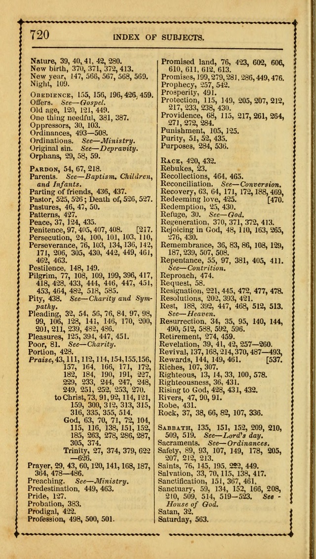 Church Psalmist: or Psalms and Hymns Designed for the Public, Social, and  Private Use of Evangelical Christians ... with Supplement.  53rd ed. page 723