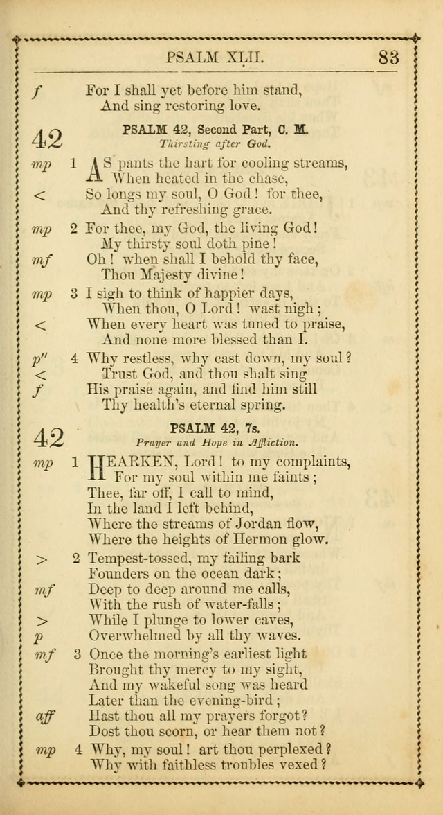 Church Psalmist: or Psalms and Hymns Designed for the Public, Social, and  Private Use of Evangelical Christians ... with Supplement.  53rd ed. page 86