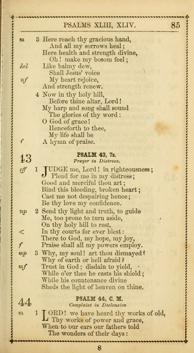 Church Psalmist: or Psalms and Hymns Designed for the Public, Social, and  Private Use of Evangelical Christians ... with Supplement.  53rd ed. page 88