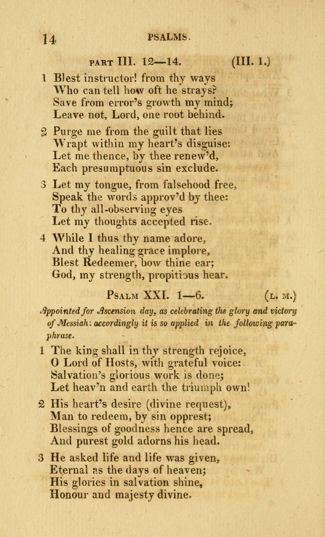 Church Poetry: being Portions of the Psalms in Verse and Hymns suited  to  the Festivals and Fasts, and Various Occasions of the Church page 31