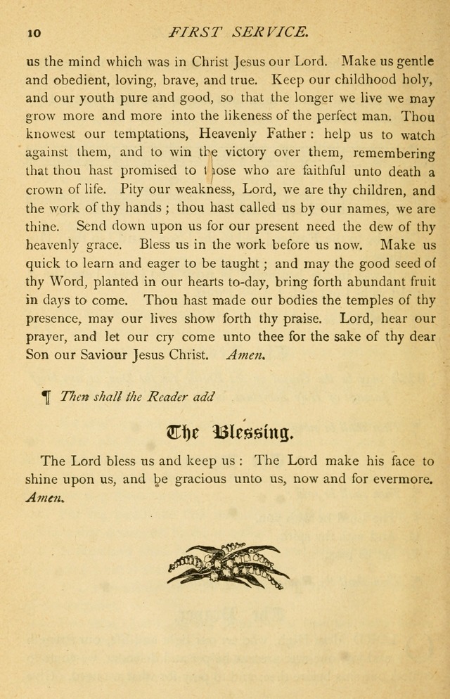 The Church Porch: a service book and hymnal for Sunday schools (Revised and enlarged edition) page 11