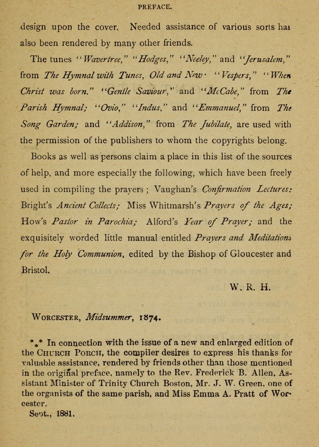 The Church Porch: a service book and hymnal for Sunday schools (Revised and enlarged edition) page 10