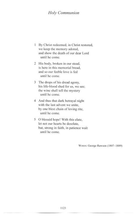 CPWI Hymnal page 1115