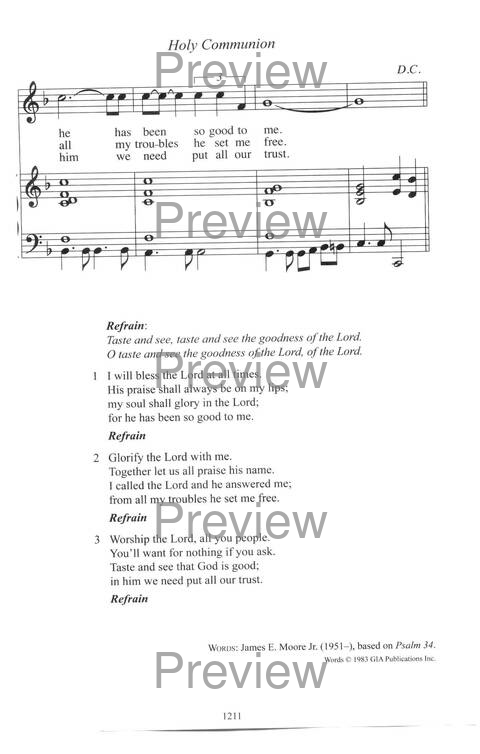 CPWI Hymnal page 1203