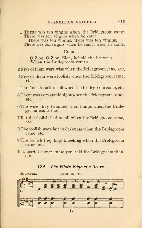 A Collection of Revival Hymns and Plantation Melodies page 225