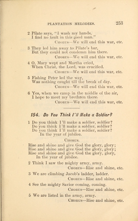 A Collection of Revival Hymns and Plantation Melodies page 259