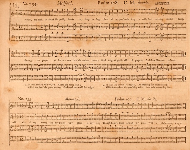 The Columbian Repository: or, Sacred Harmony: selected from European and American authors with many new tunes not before published page 154