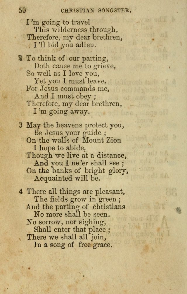 The Christian Songster: a collection of hymns and spiritual songs, usually sung at camp, prayer, and social meetings, and revivals of religion. Designed for all denominations page 57