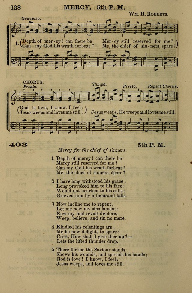 The Centenary Singer: a collection of hymns and tunes popular during the last one hundred years page 128