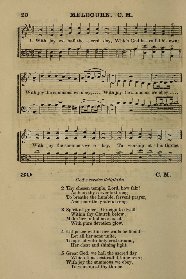 The Centenary Singer: a collection of hymns and tunes popular during the last one hundred years page 20