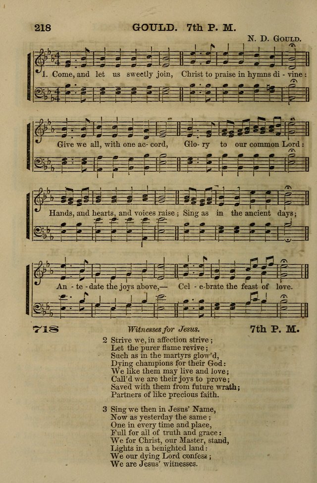 The Centenary Singer: a collection of hymns and tunes popular during the last one hundred years page 218