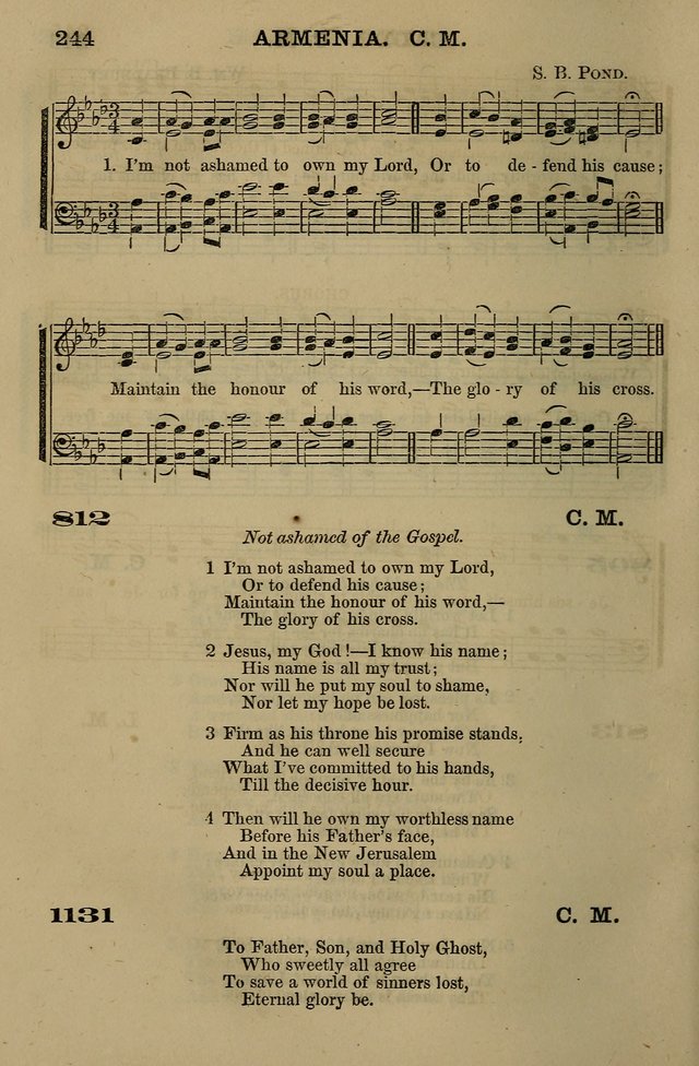 The Centenary Singer: a collection of hymns and tunes popular during the last one hundred years page 244