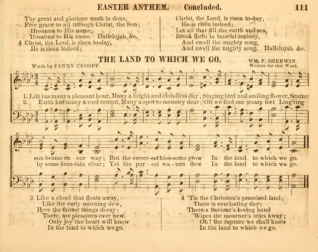 Christian Songs: for the Sunday School page 111