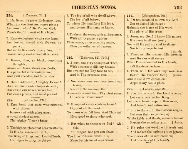 Christian Songs: for the Sunday School page 203