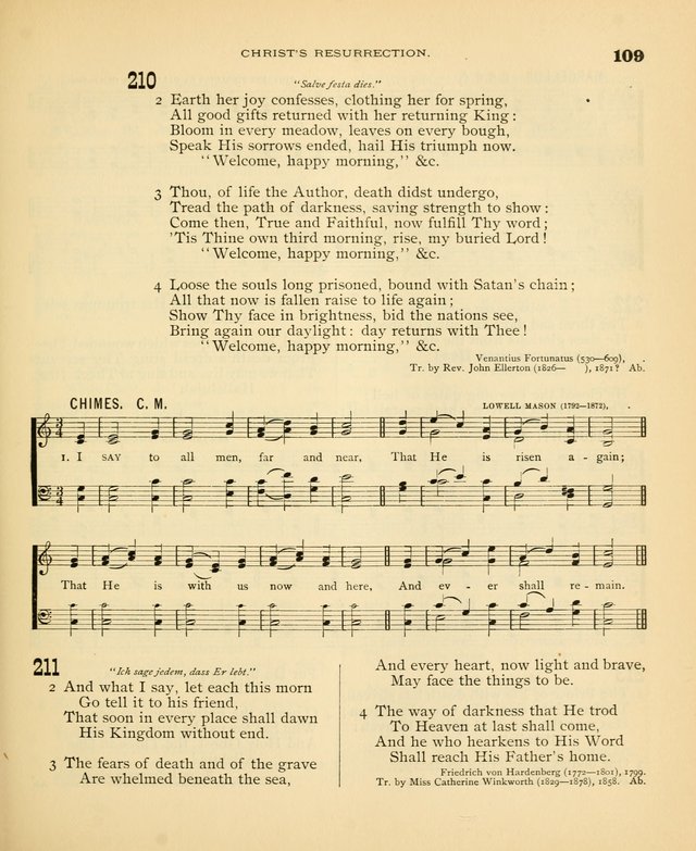 Carmina Sanctorum: a selection of hymns and songs of praise with tunes page 110