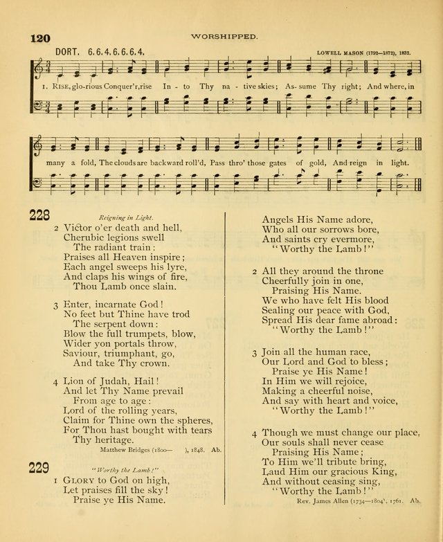 Carmina Sanctorum: a selection of hymns and songs of praise with tunes page 121