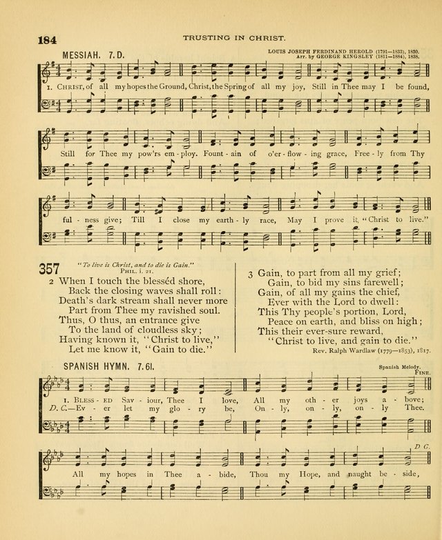 Carmina Sanctorum: a selection of hymns and songs of praise with tunes page 187