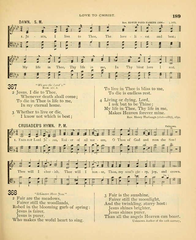 Carmina Sanctorum: a selection of hymns and songs of praise with tunes page 192