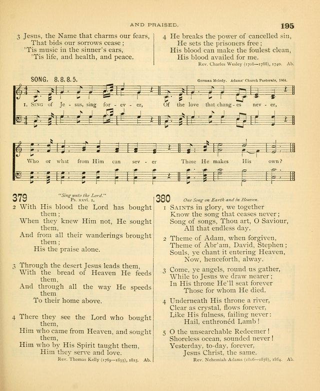 Carmina Sanctorum: a selection of hymns and songs of praise with tunes page 198