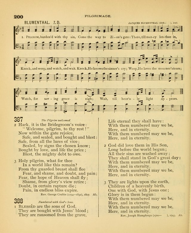 Carmina Sanctorum: a selection of hymns and songs of praise with tunes page 203