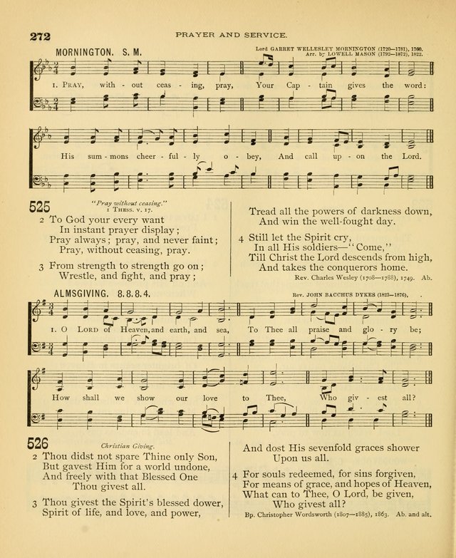 Carmina Sanctorum: a selection of hymns and songs of praise with tunes page 275