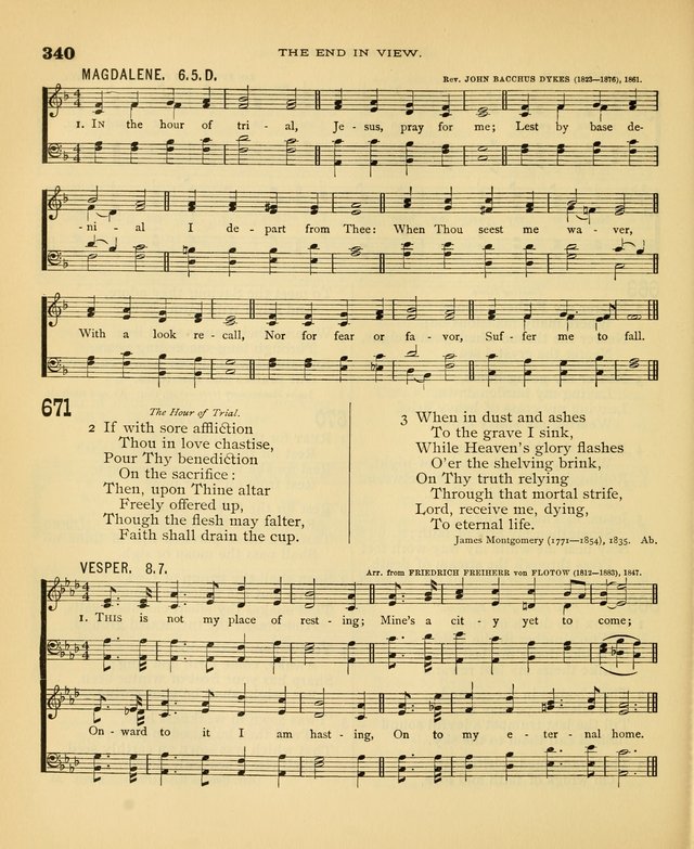 Carmina Sanctorum: a selection of hymns and songs of praise with tunes page 343