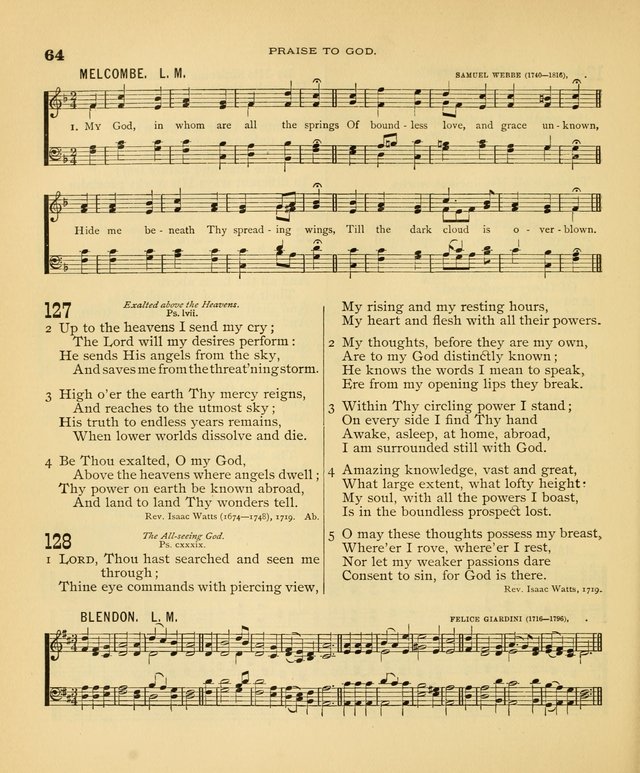 Carmina Sanctorum: a selection of hymns and songs of praise with tunes page 65