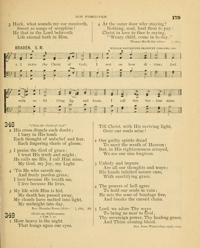 Carmina Sanctorum, a selection of hymns and songs of praise with tunes page 180