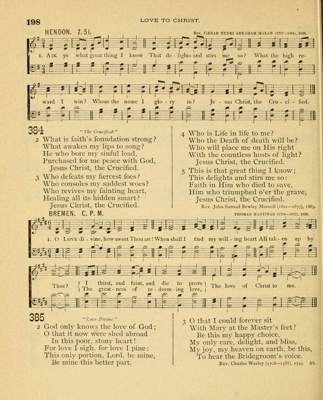 Carmina Sanctorum, a selection of hymns and songs of praise with tunes page 199