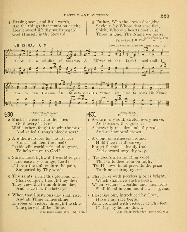 Carmina Sanctorum, a selection of hymns and songs of praise with tunes page 224