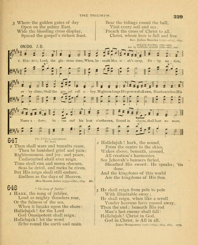 Carmina Sanctorum, a selection of hymns and songs of praise with tunes page 330