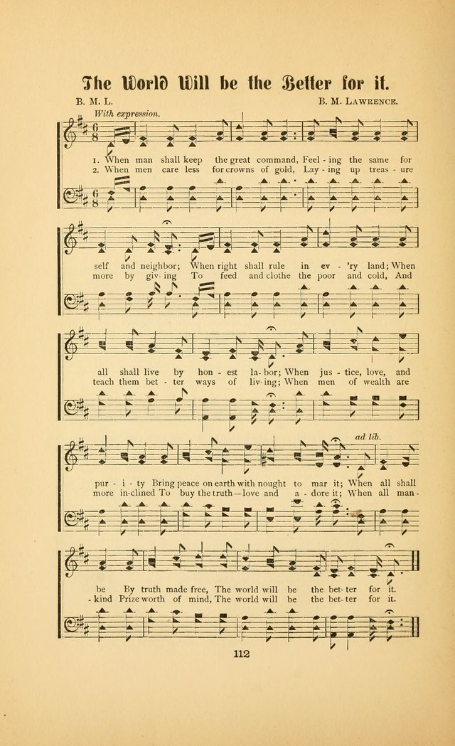 Celestial Sonnets: a collection of new and original songs and hymns of peace and progress, designed for public gatherings, home circles, religious, spiritual, temperance, social and camp meetings, etc page 117