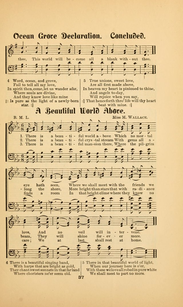 Celestial Sonnets: a collection of new and original songs and hymns of peace and progress, designed for public gatherings, home circles, religious, spiritual, temperance, social and camp meetings, etc page 42