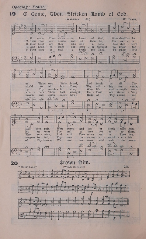 Celestial Songs: a collection of 900 choice hymns and choruses, selected for all kinds of Christian Getherings, Evangelistic Word, Solo Singers, Choirs, and the Home Circle page 18