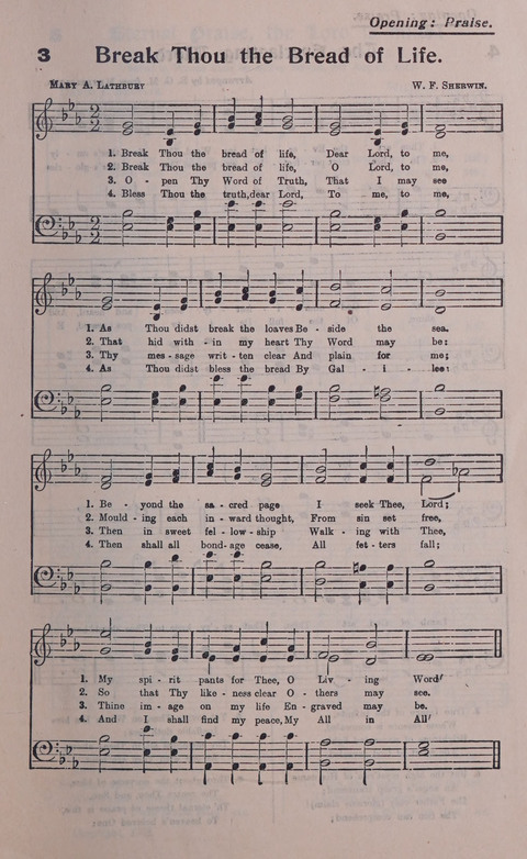 Celestial Songs: a collection of 900 choice hymns and choruses, selected for all kinds of Christian Getherings, Evangelistic Word, Solo Singers, Choirs, and the Home Circle page 3