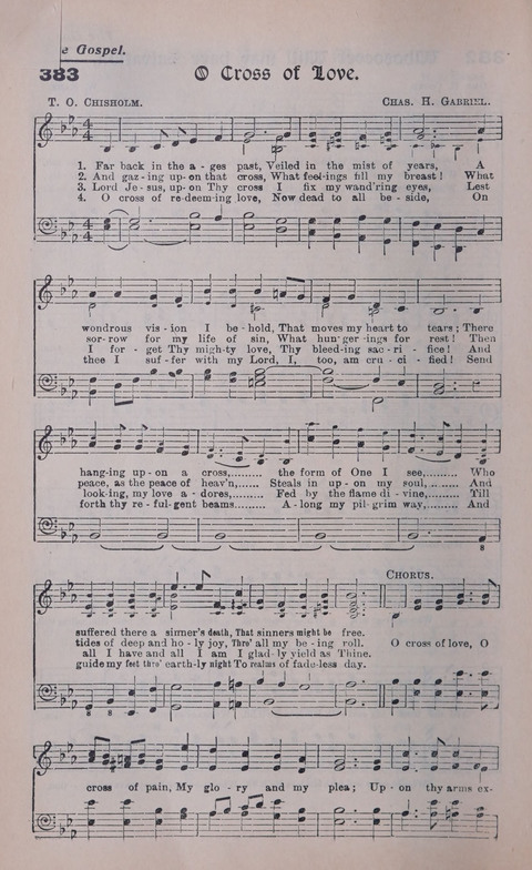 Celestial Songs: a collection of 900 choice hymns and choruses, selected for all kinds of Christian Getherings, Evangelistic Word, Solo Singers, Choirs, and the Home Circle page 328