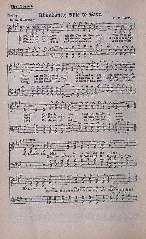 Celestial Songs: a collection of 900 choice hymns and choruses, selected for all kinds of Christian Getherings, Evangelistic Word, Solo Singers, Choirs, and the Home Circle page 392