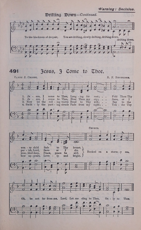 Celestial Songs: a collection of 900 choice hymns and choruses, selected for all kinds of Christian Getherings, Evangelistic Word, Solo Singers, Choirs, and the Home Circle page 429